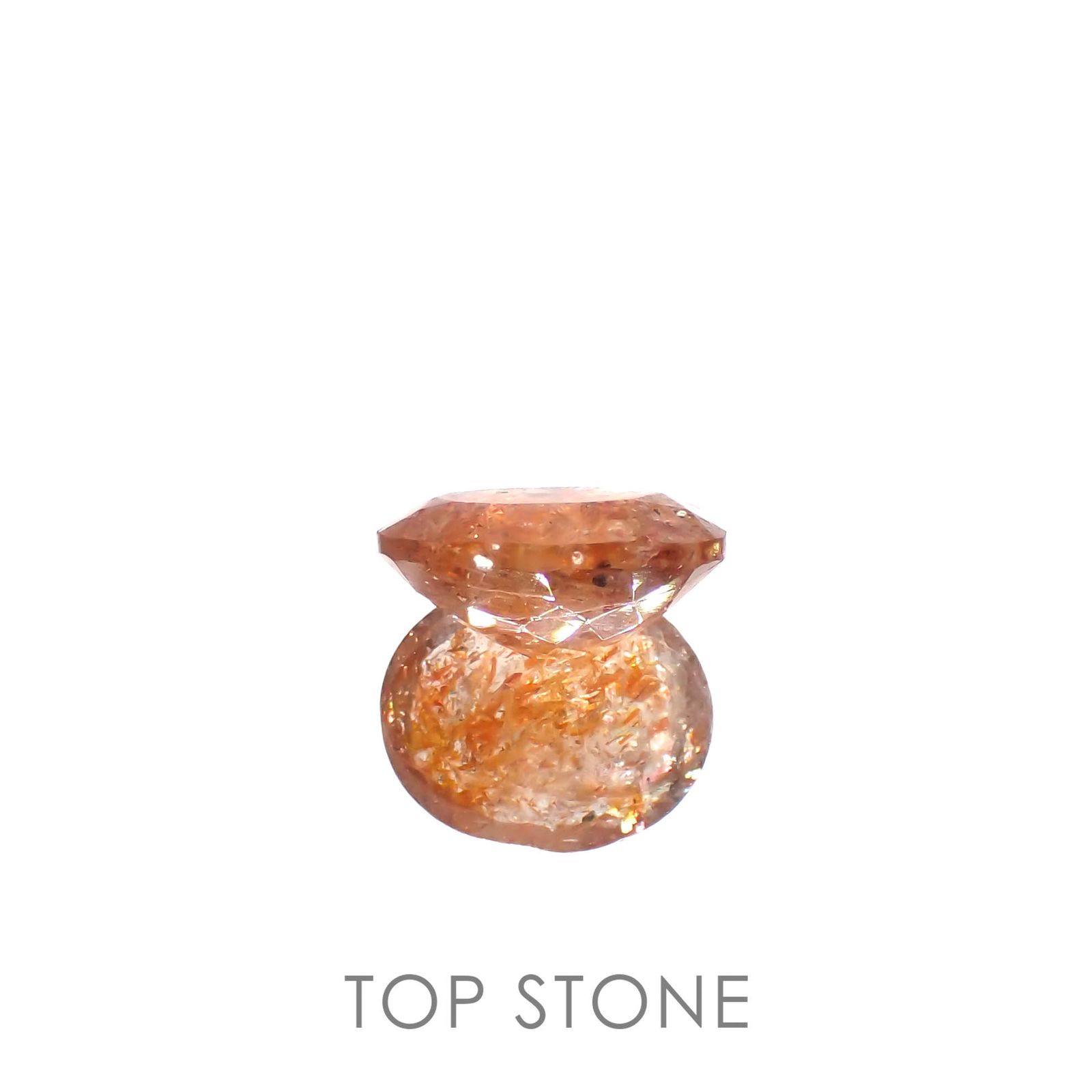イリュージョンサンストーン(宝石名フェルドスパー)タンザニア産 3.00ct 識別済[230120117]10.9x8.9mm前後