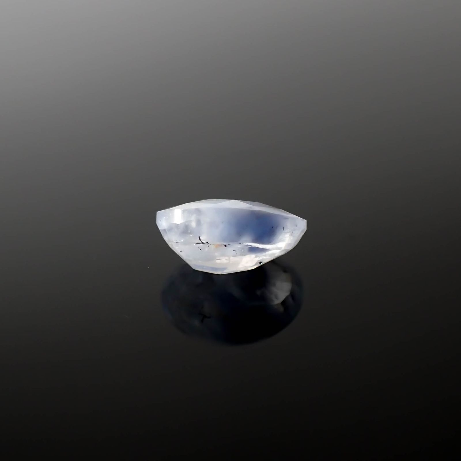 ◇チェッカーカット◇デュモルチェライトインクォーツ ブラジル産 1.57ct[240125656]9x6.6mm前後
