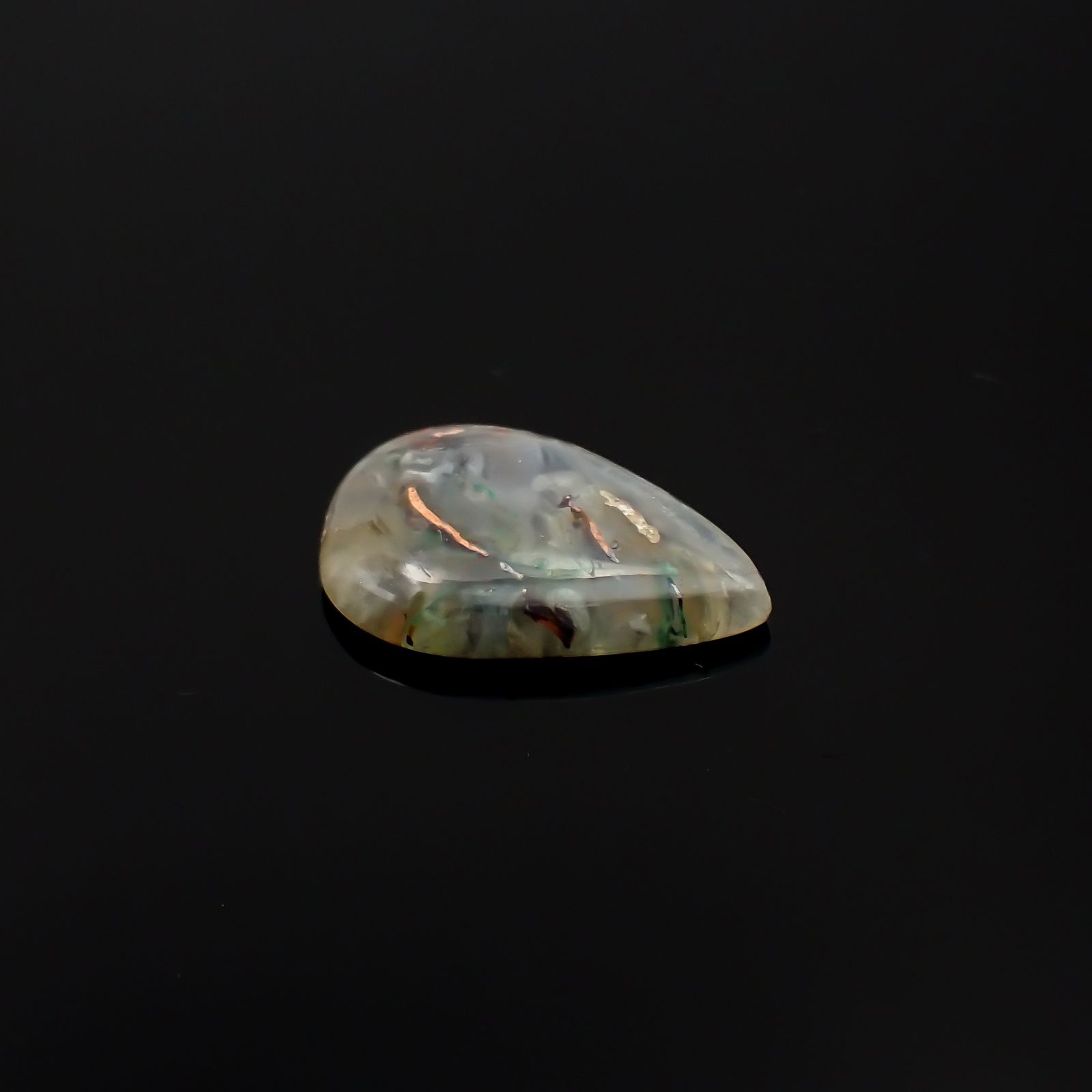 コッパークリソコラインカルセドニー インドネシア産 6.97ct[230722645]19.3x13.3mm前後