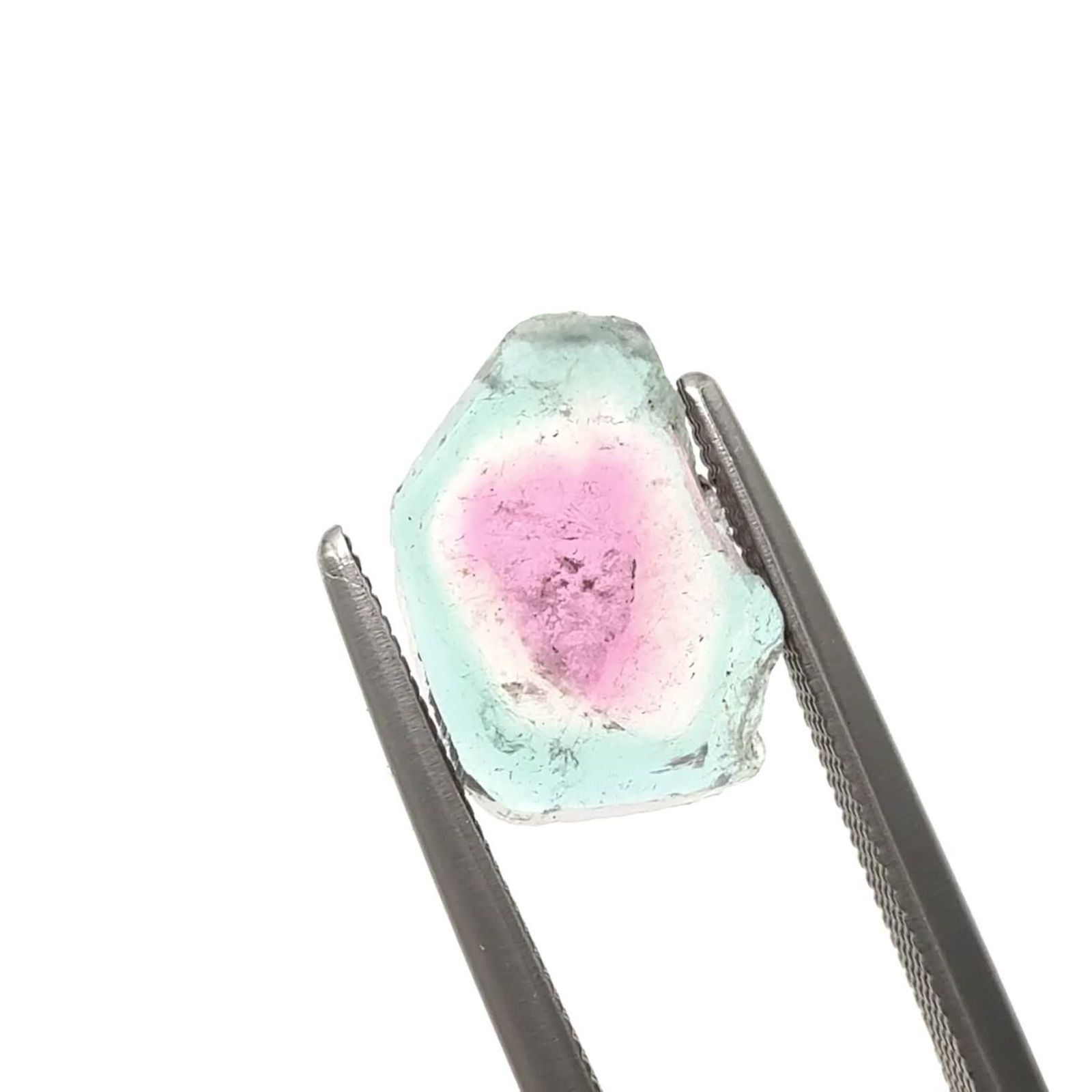 ウォーターメロントルマリン 原石スライス アフガニスタン産 3.35ct