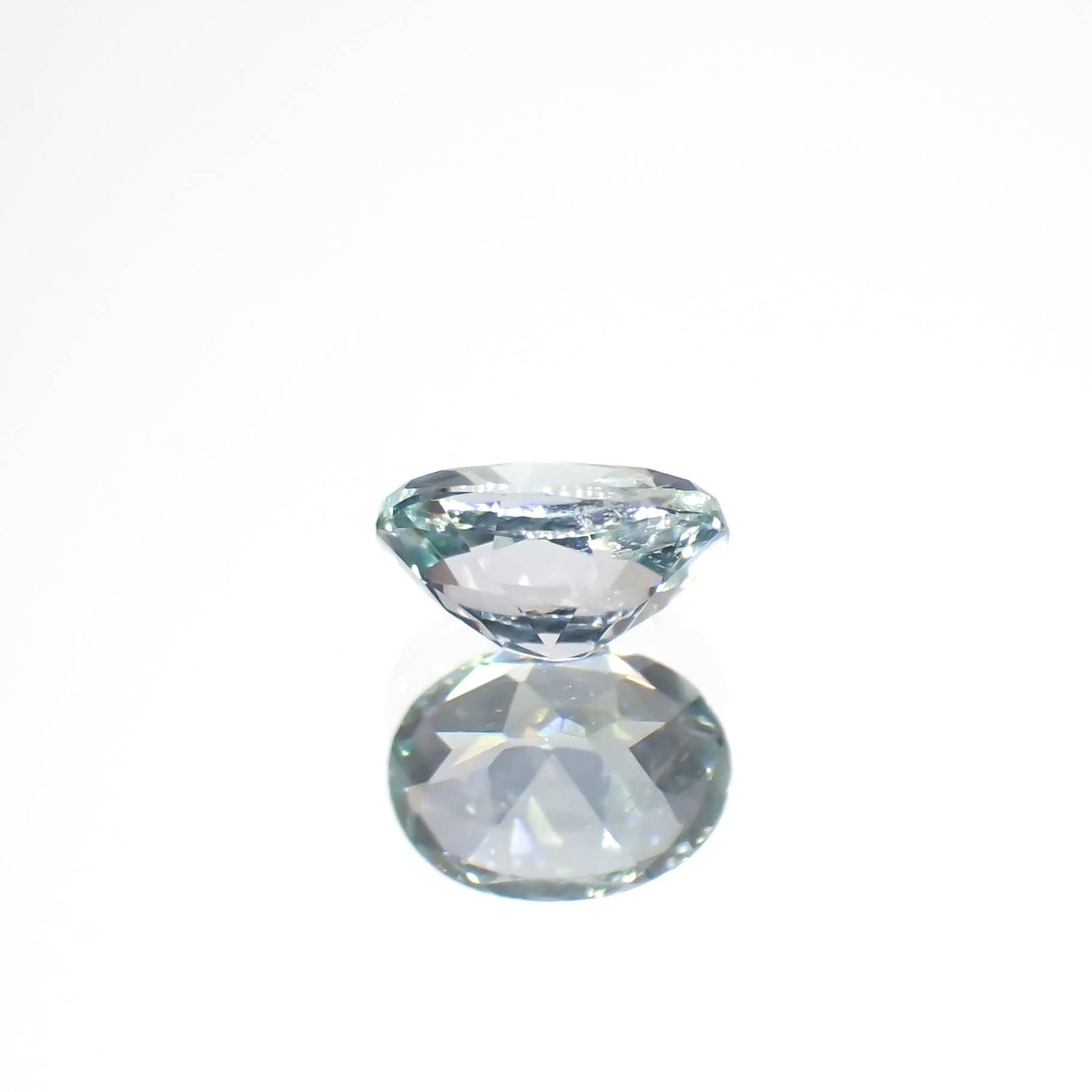 天然コーネルピン 0.44ct 【ブルーグリーン】 トリリアント