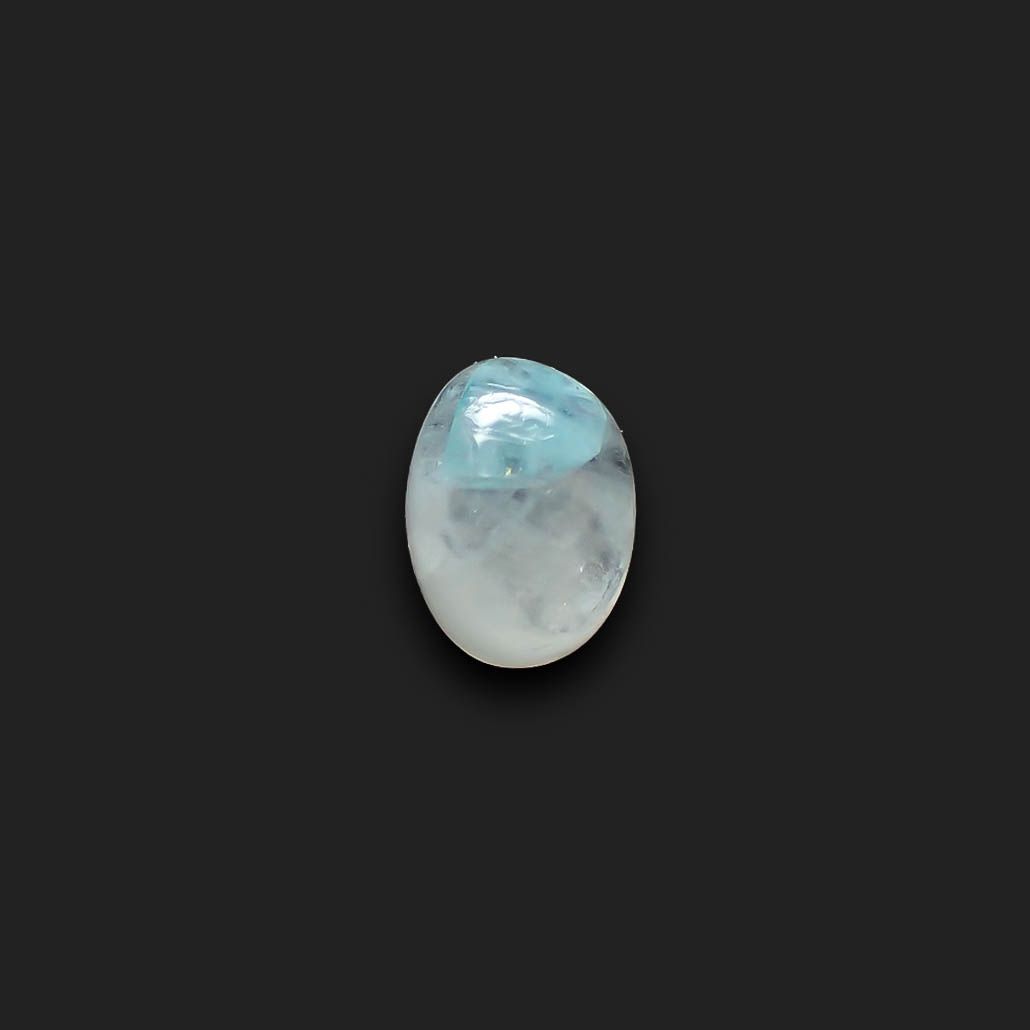 パライバトルマリンインクォーツ ブラジル産 0.89ct[240226359]7.1x5.2mm前後