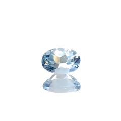 アクアマリン(宝石名アクアマリン)モザンビーク産 0.47ct 識別済[230421758]6.1x4.1mm前後