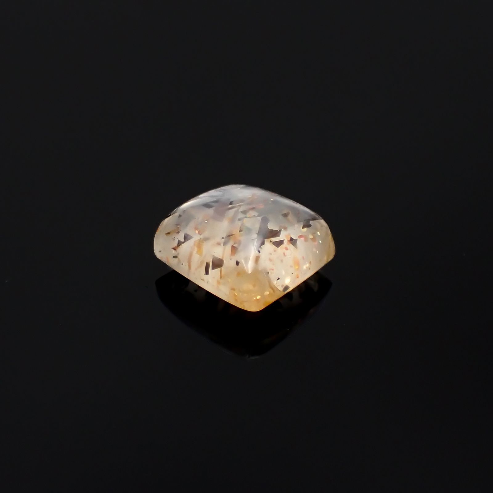 レインボーラティスサンストーン オーストラリア産 1.86ct[230722899]7.7x7.5mm前後