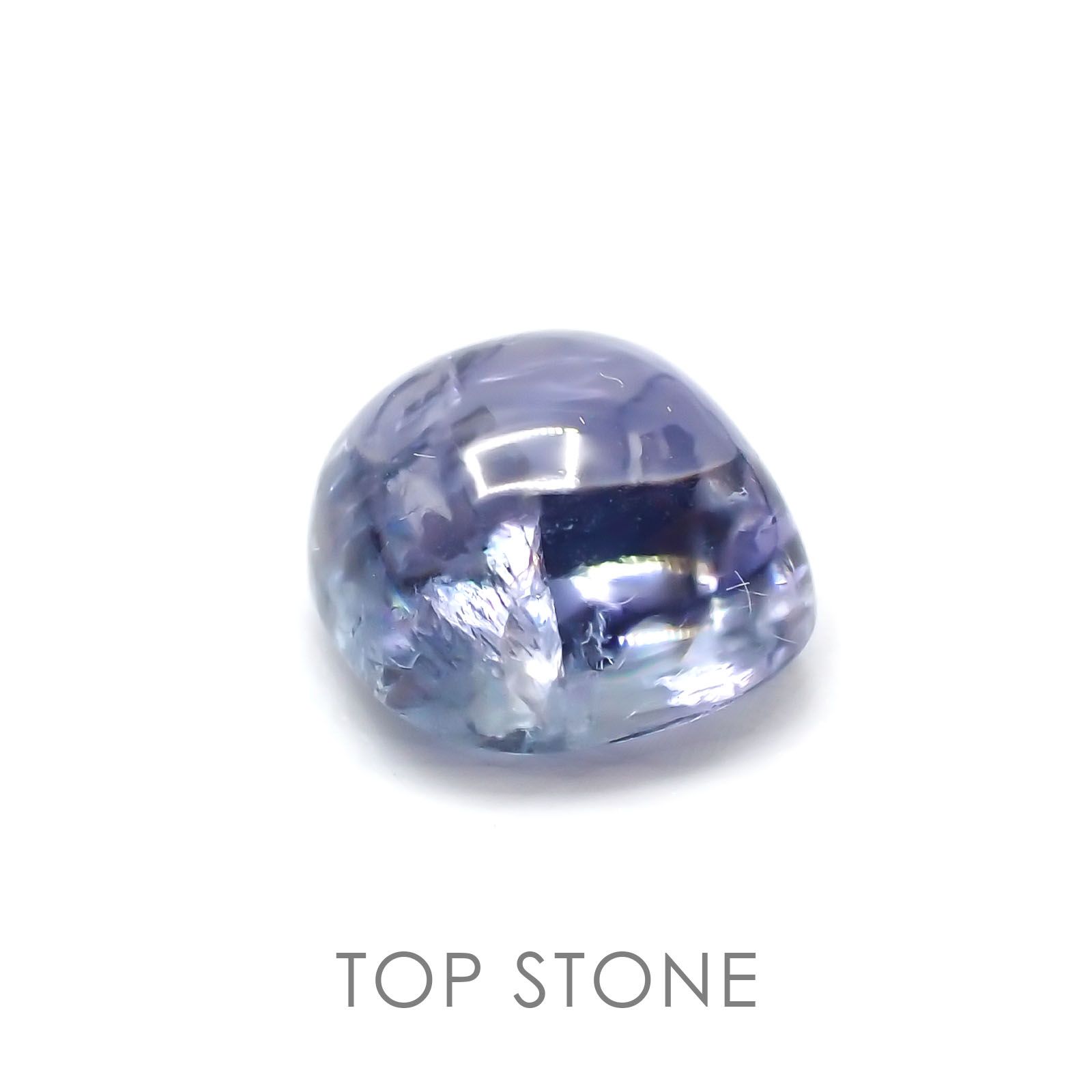バイカラータンザナイト(ゾイサイト) 非加熱 タンザニア産 ルース 3.27ct[21018530]7.8×7.8mm前後
