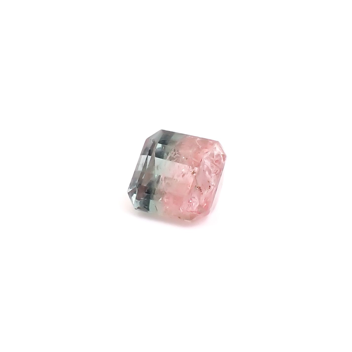 バイカラートルマリン アフガニスタン産 1.62ct / 6.4x6.2mm前後 [260932768]
