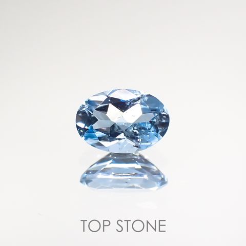 サンタマリアアクアマリン(宝石名アクアマリン) ブラジル産 0.44ct 識別済[210812636]6.2×4.2mm前後