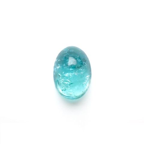 パライバトルマリン(宝石名トルマリン/別名パライバ・トルマリン)ブラジル・キントス鉱山産 2.925ct ソ付(宝貴協)[221018758]10.1x7.2mm前後