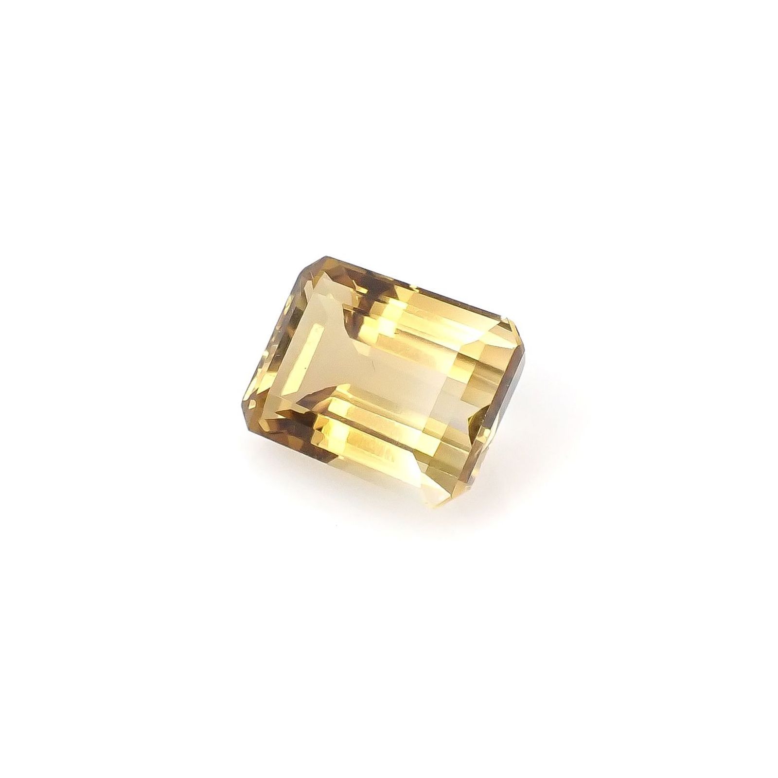 バイカラーシトリン ブラジル・ミナスジェライス州産 8.53ct / 13.1x10mm前後 [251026465]