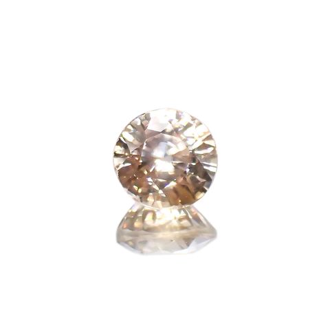 イエロージルコン(宝石名ジルコン)スリランカ/カンボジア産 1.94ct 識別済[220114829]6.7x6.6mm前後