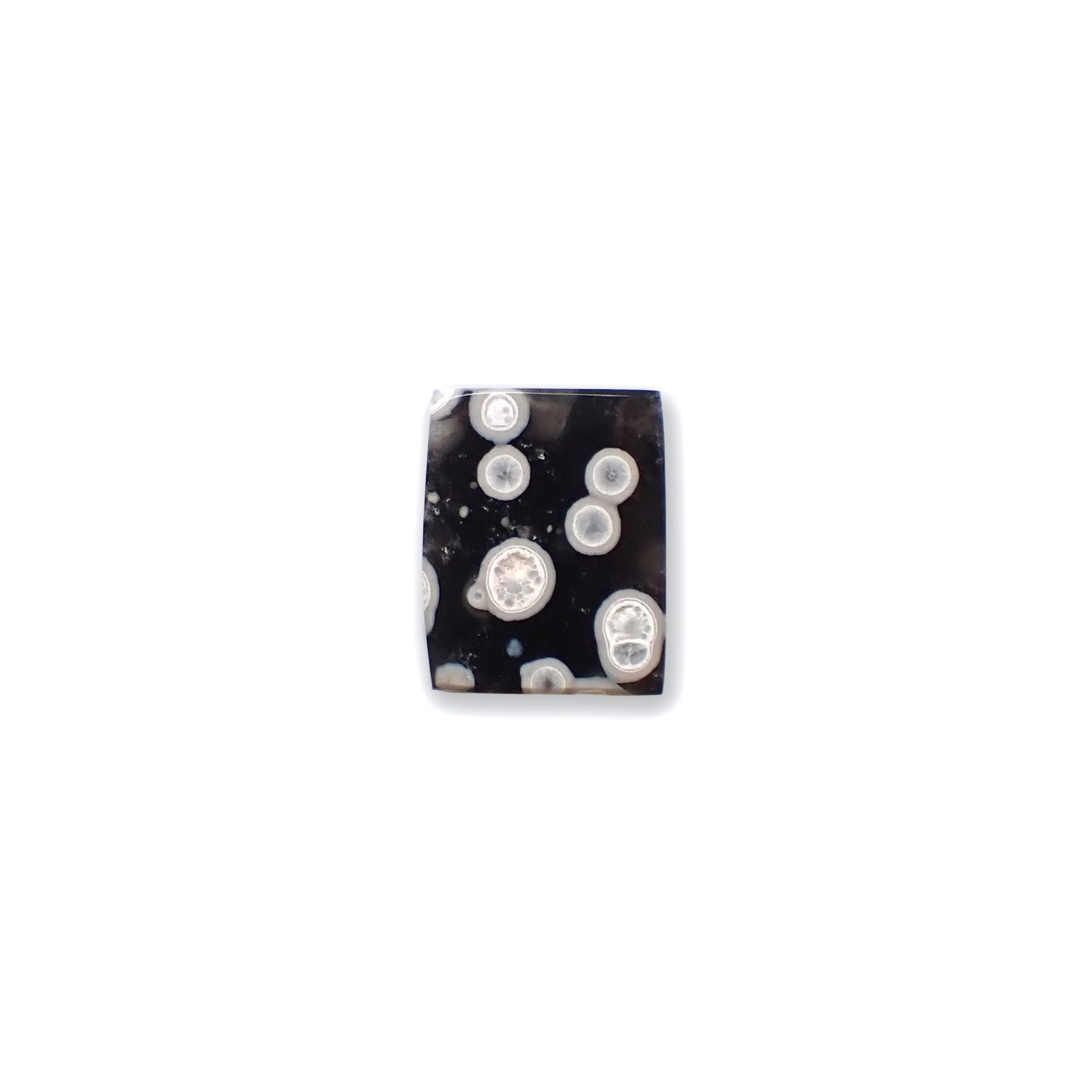 コスミックオブシディアン イタリア産 3.39ct [250730670]11.7x9.3mm前後
