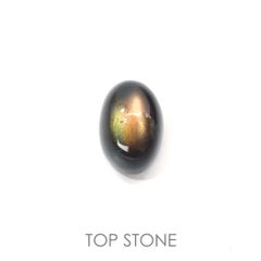 ゴールドシーンアンデシン(宝石名アンデシン)インド産 1.07ct 識別済[220918087]6.7x4.6mm前後