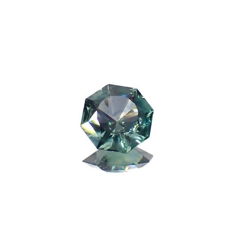 ◇オクタゴンカット◇モンタナサファイア アメリカ・モンタナ州産 0.65ct[230220557]5.6x5.5mm前後
