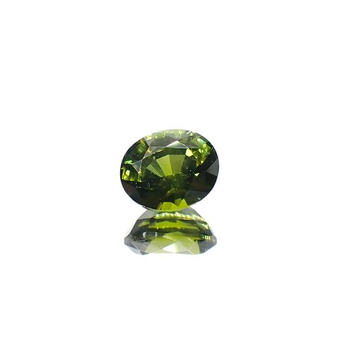 グリーンジルコン スリランカ/カンボジア産 1.17ct[240929086]6.4x5.3mm前後