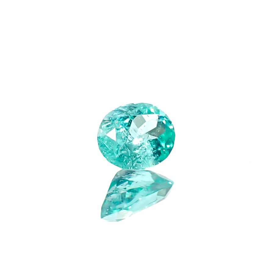 パライバトルマリン ブラジル・キントス鉱山産 0.15ct [241229541]3.9x3mm前後
