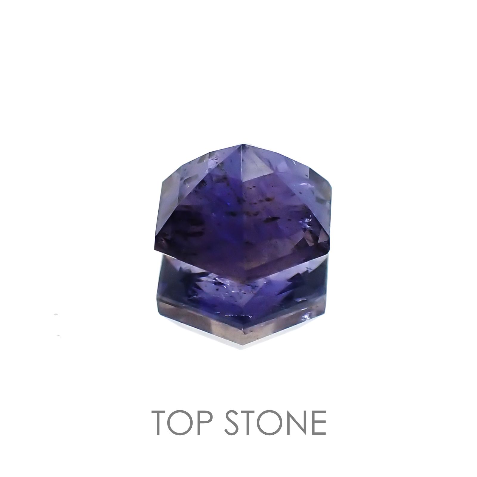 アイオライトサンストーン インド・ブラジル産 ルース 1.35ct[20118183]6.8×6.8mm前後