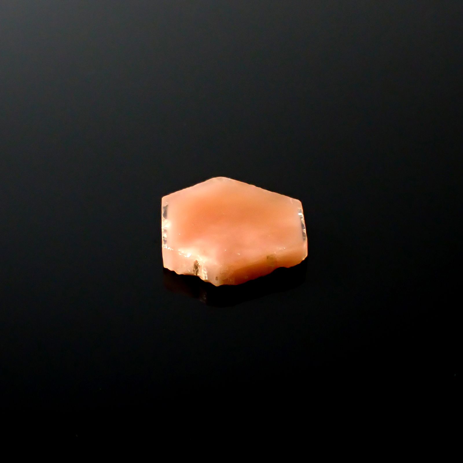 ファントムクォーツ 原石スライス ブラジル産 6.22ct [250330076]16.2x13.7mm前後