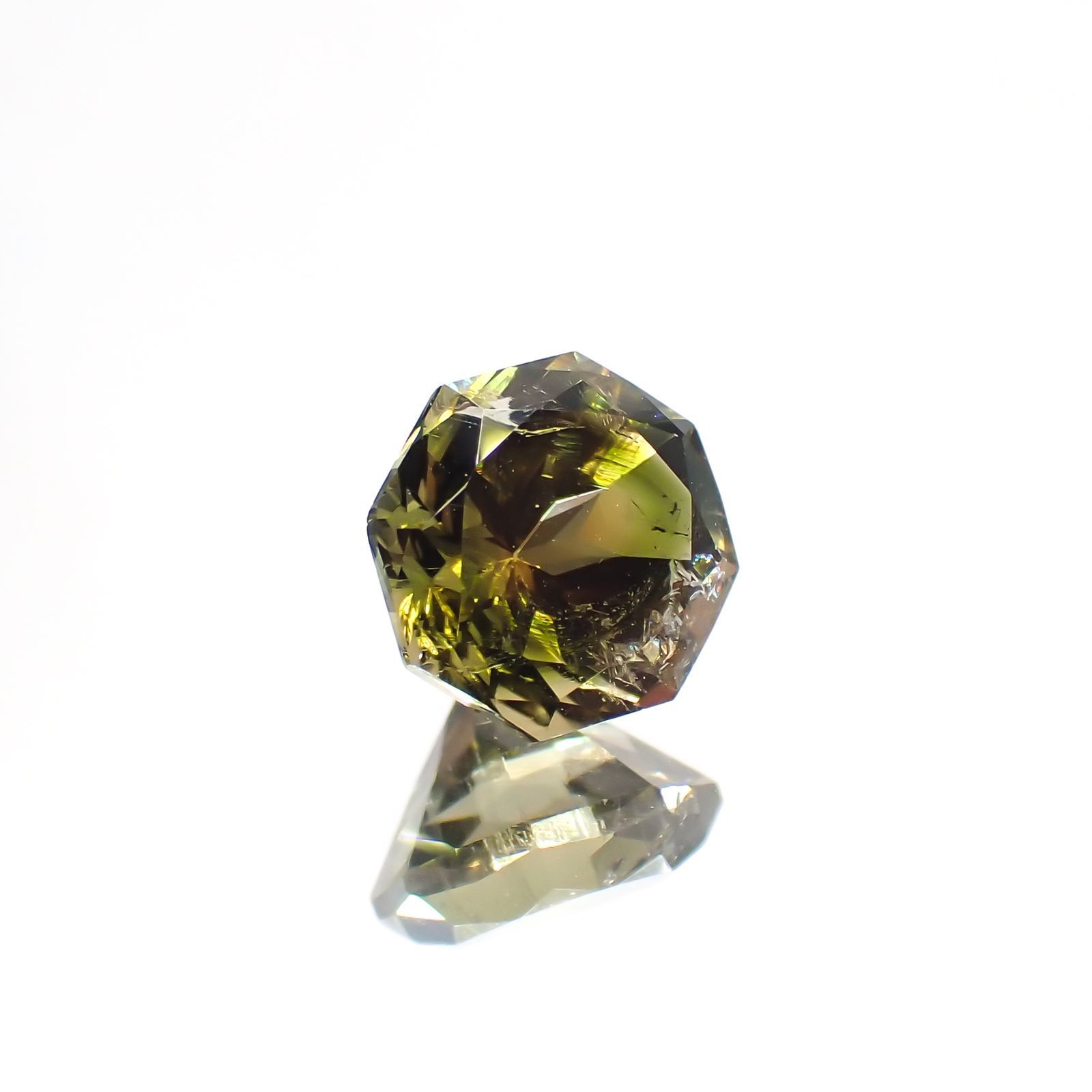 ◇オクタゴンカット◇ブラウントルマリン SA(宝石名トルマリン)ブラジル/アフリカ産 1.112ct ソ付(彩珠)[231124218]6.1x6.1mm前後