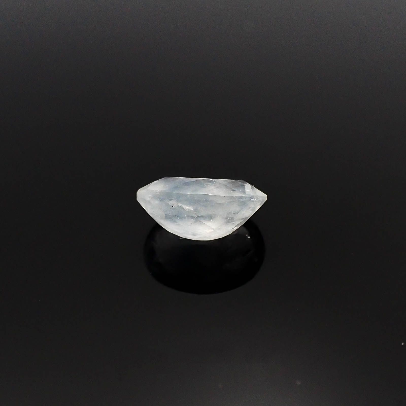 ユークレース(宝石名ユークレース) ブラジル産 1.169ct ソ付(彩珠)[20084557]7.8×5.7mm前後