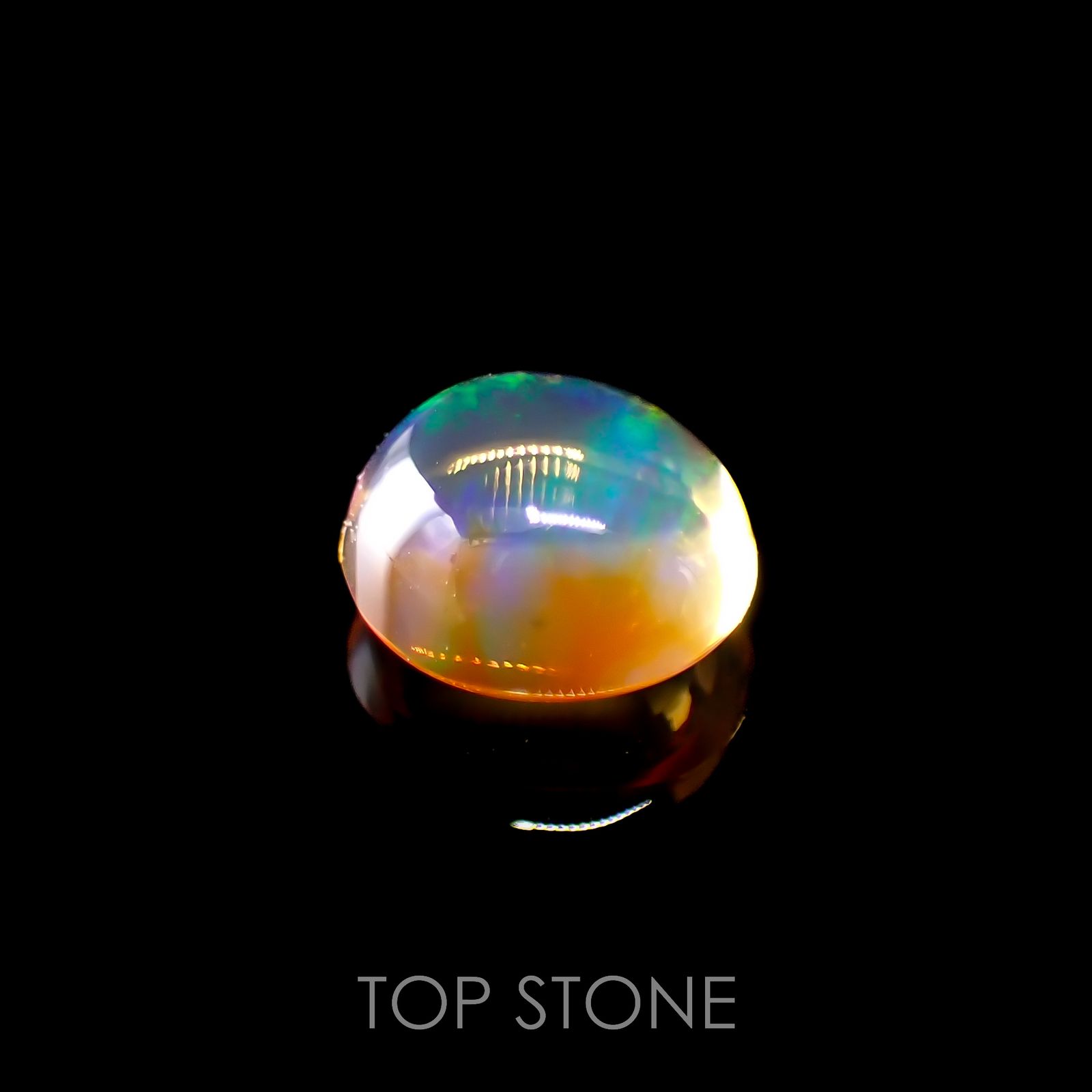 ファイヤーオパール メキシコ産 0.39ct[220917619]5.3x4.9mm前後