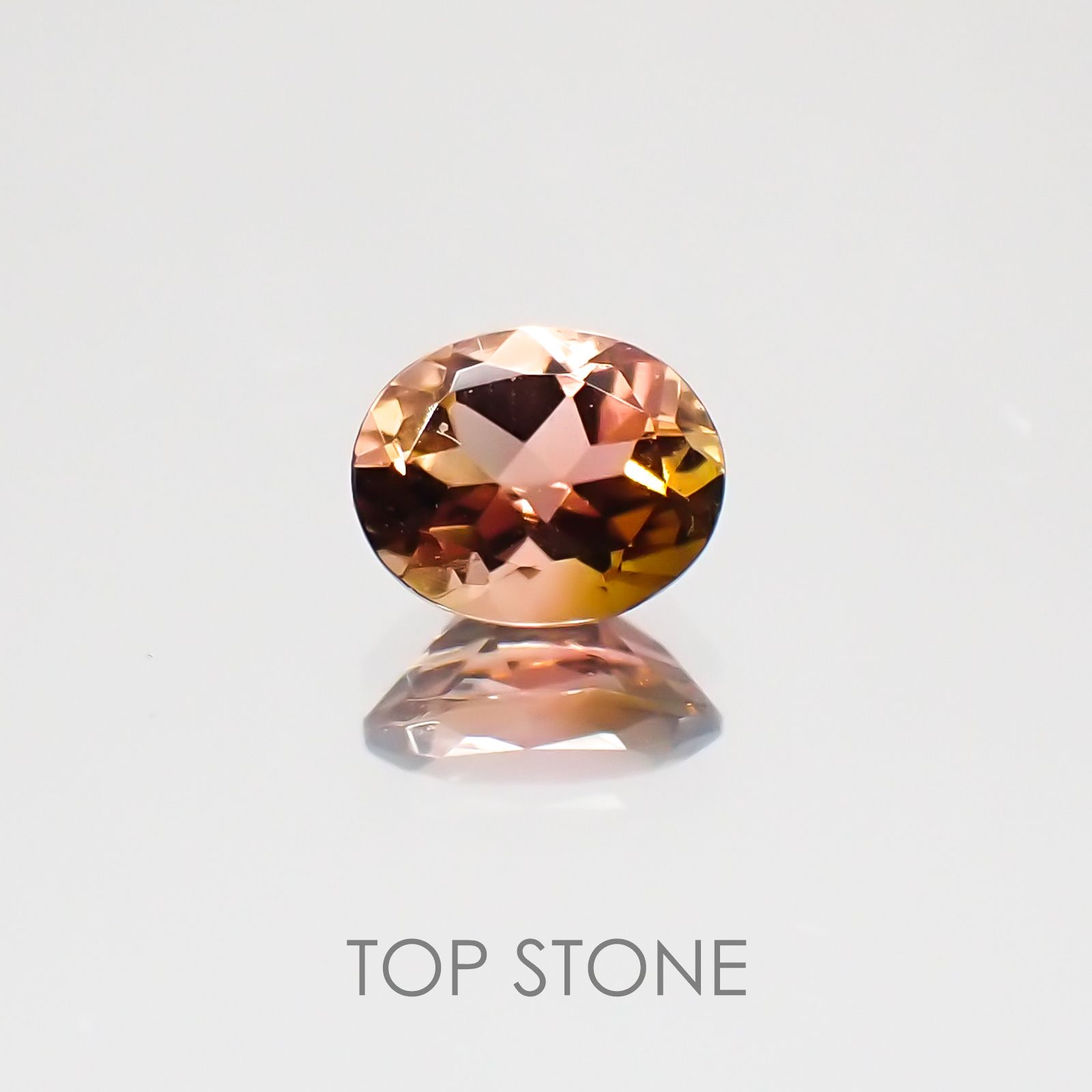 バイカラートルマリン ブラジル産 ルース 0.36ct[20128995]5×4mm前後