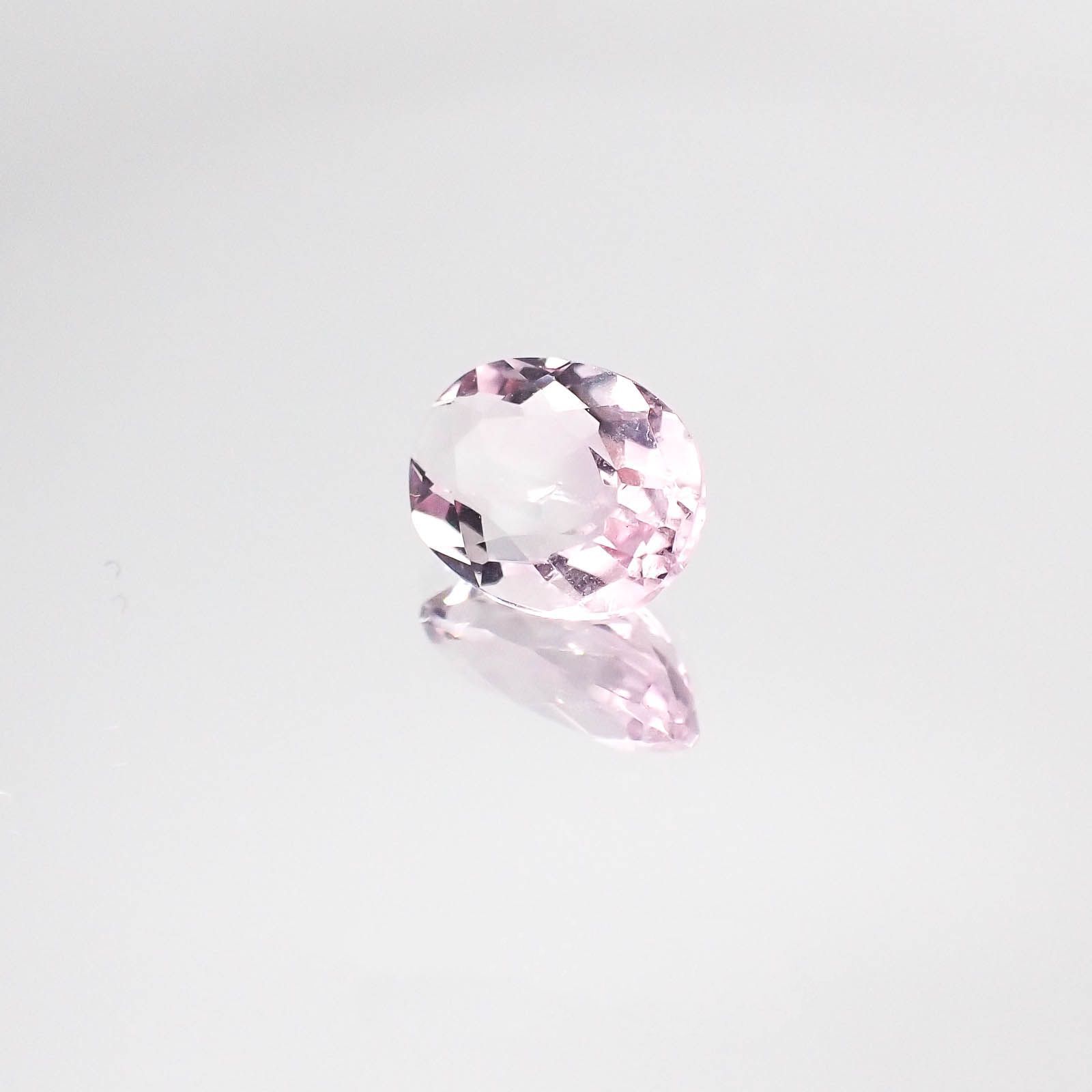 ピンクフローライト(宝石名ピンク・フルオライト)ブラジル産 1.30ct 識別済[230522252]7.9x6mm前後