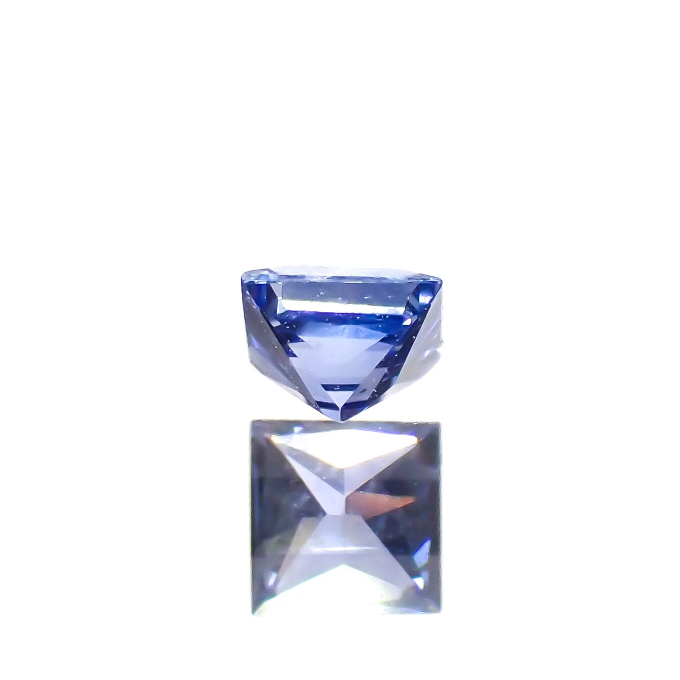 ◇プリンセスカット◇サファイア(宝石名サファイア)スリランカ産 0.12ct 識別済[230622448]2.7x2.7mm前後