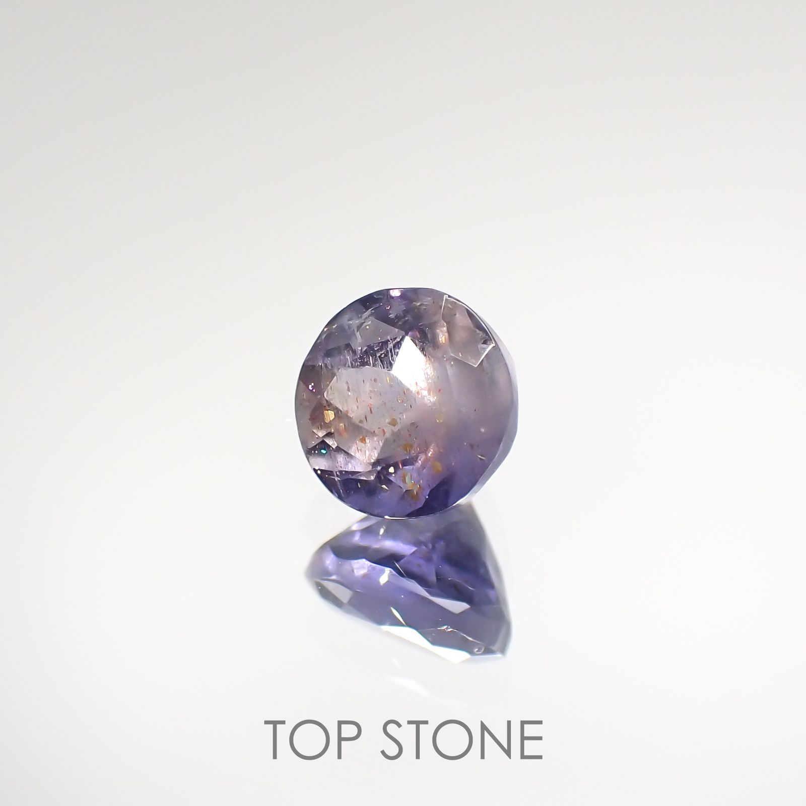 ブラッドショットアイオライト インド産 ルース 0.79ct[201812386]5.7×5.7mm前後
