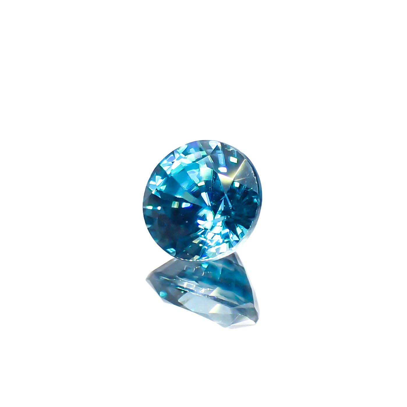 ラタナキリブルージルコン カンボジア産 1.33ct[220917930]5.8x5.8mm前後