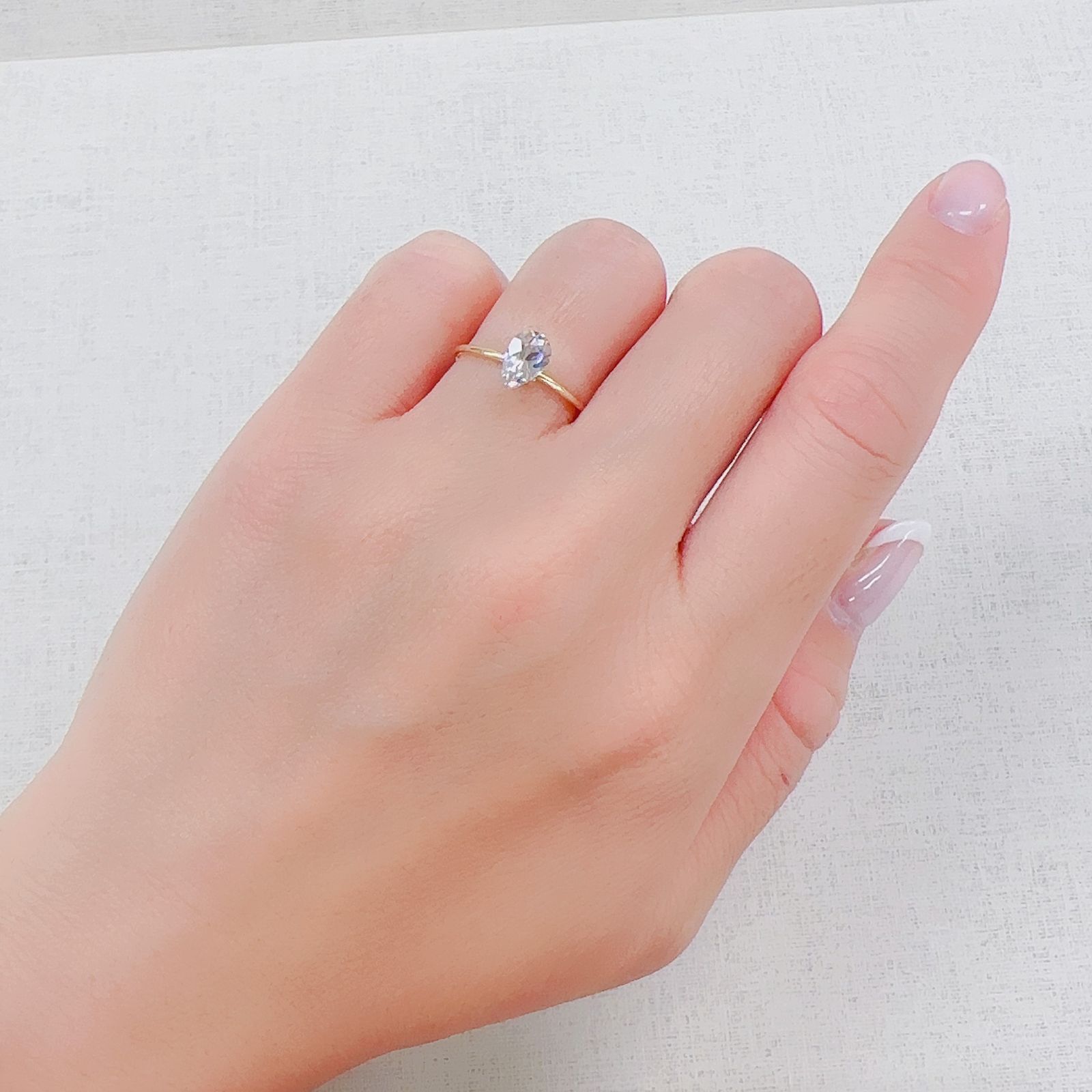 シャンパンカラージルコン スリランカ/カンボジア産 1.27ct[230521908]7.6x5mm前後