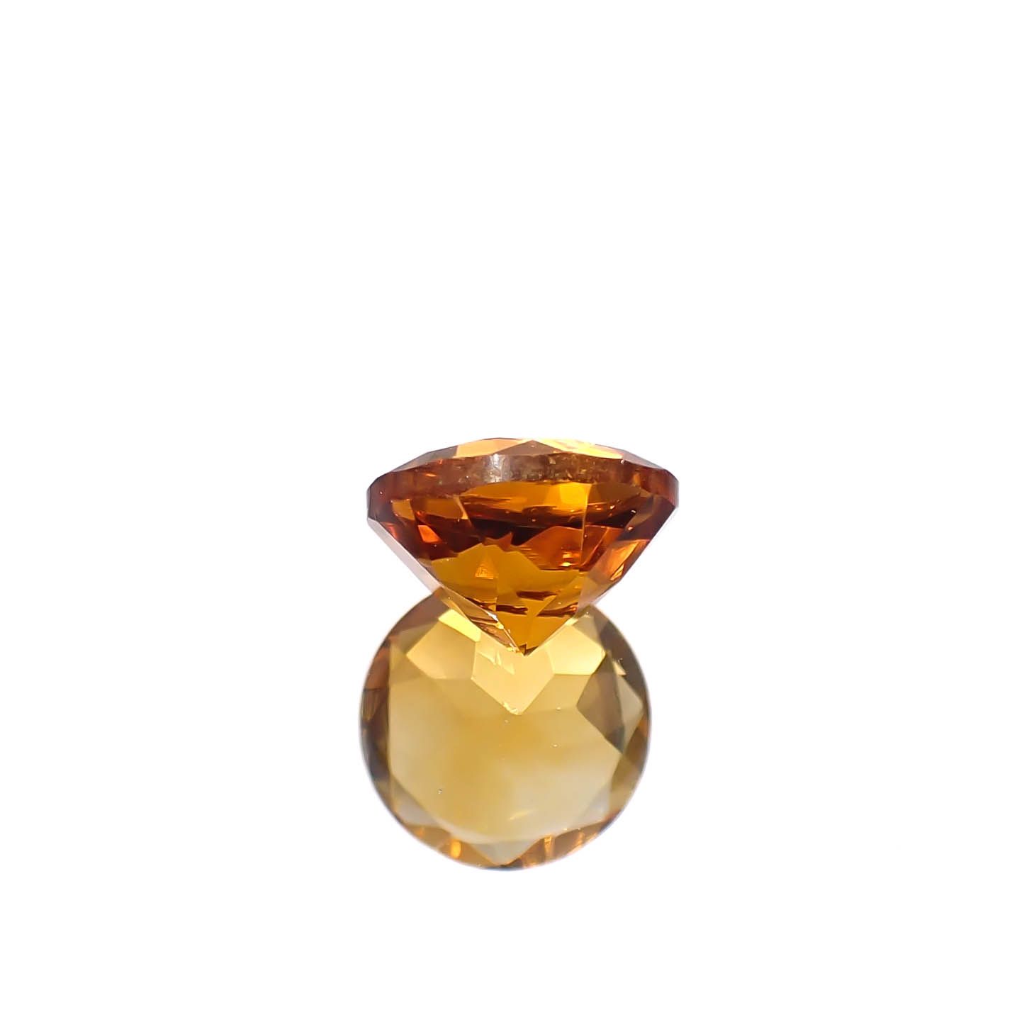 マデイラシトリン ブラジル・ミナスジェライス州産 1.20ct [241029247]7.1x7.1mm前後