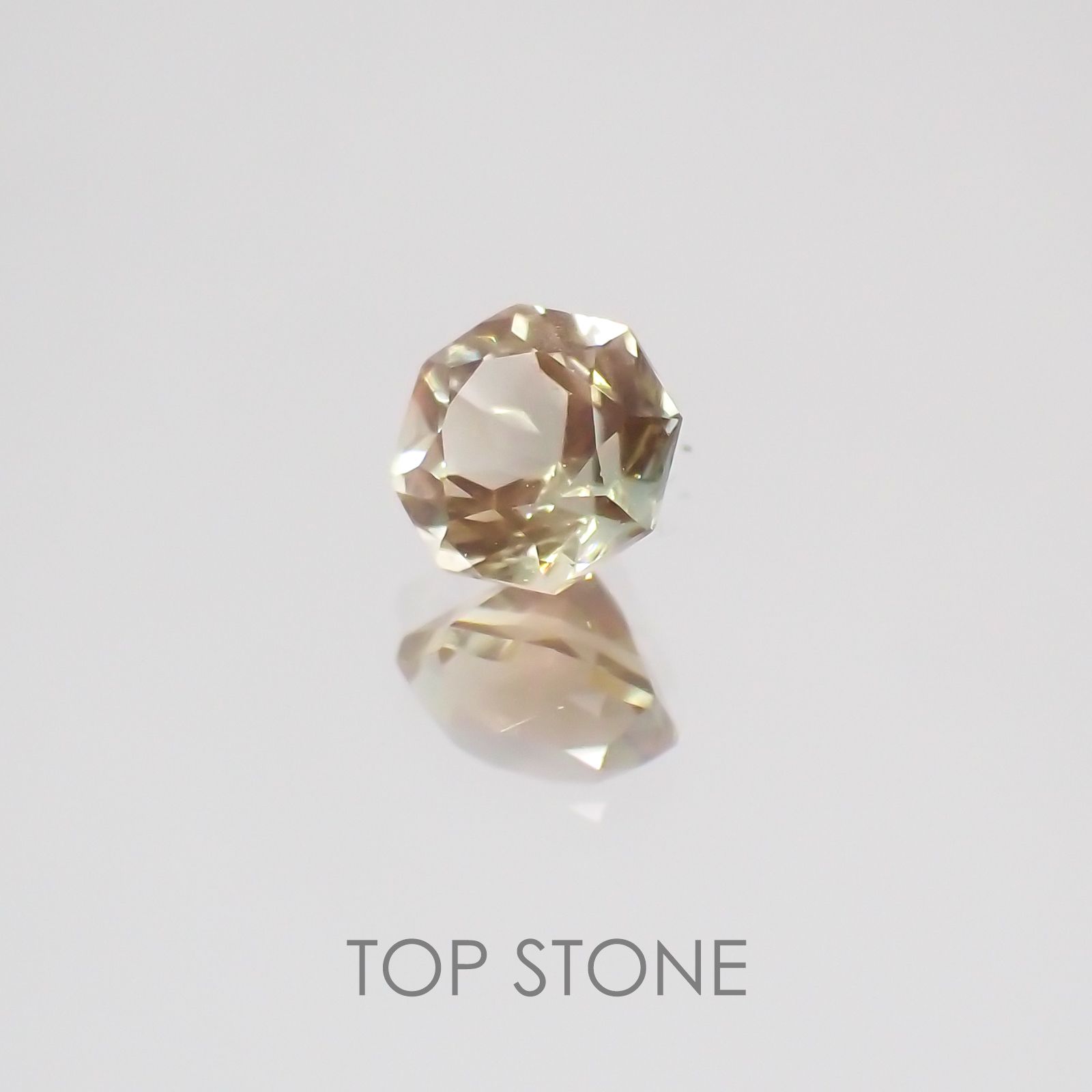 ◇オクタゴンカット◇オレゴンサンストーンSA  アメリカ産 ルース 0.31ct[210210042]4×4mm前後