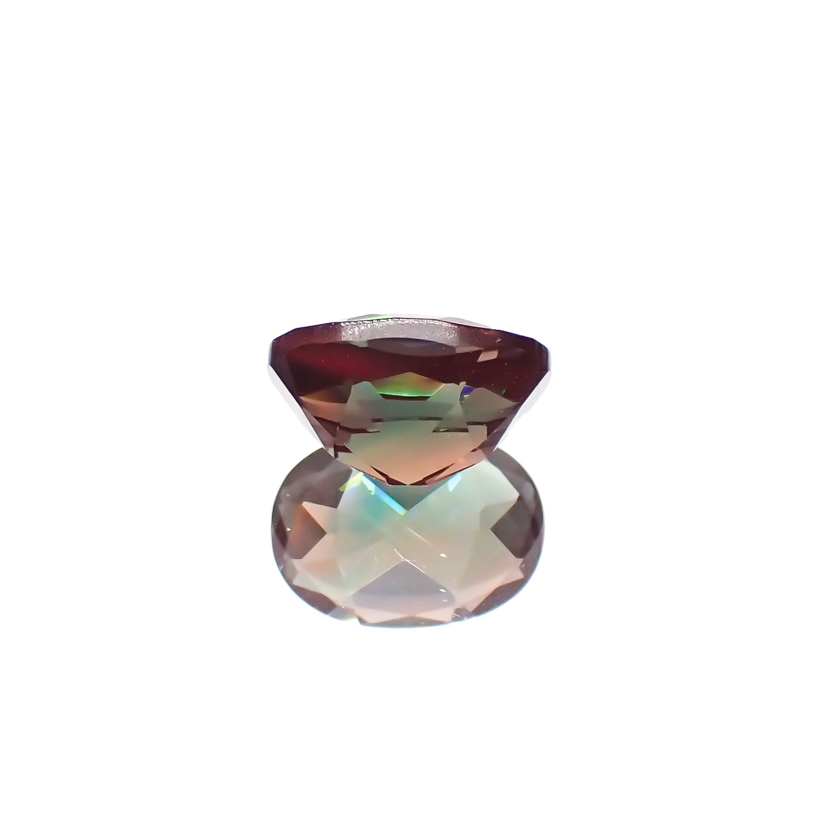 バイカラーアンデシン モンゴル産 0.82ct[231023571]7.1x5.1mm前後