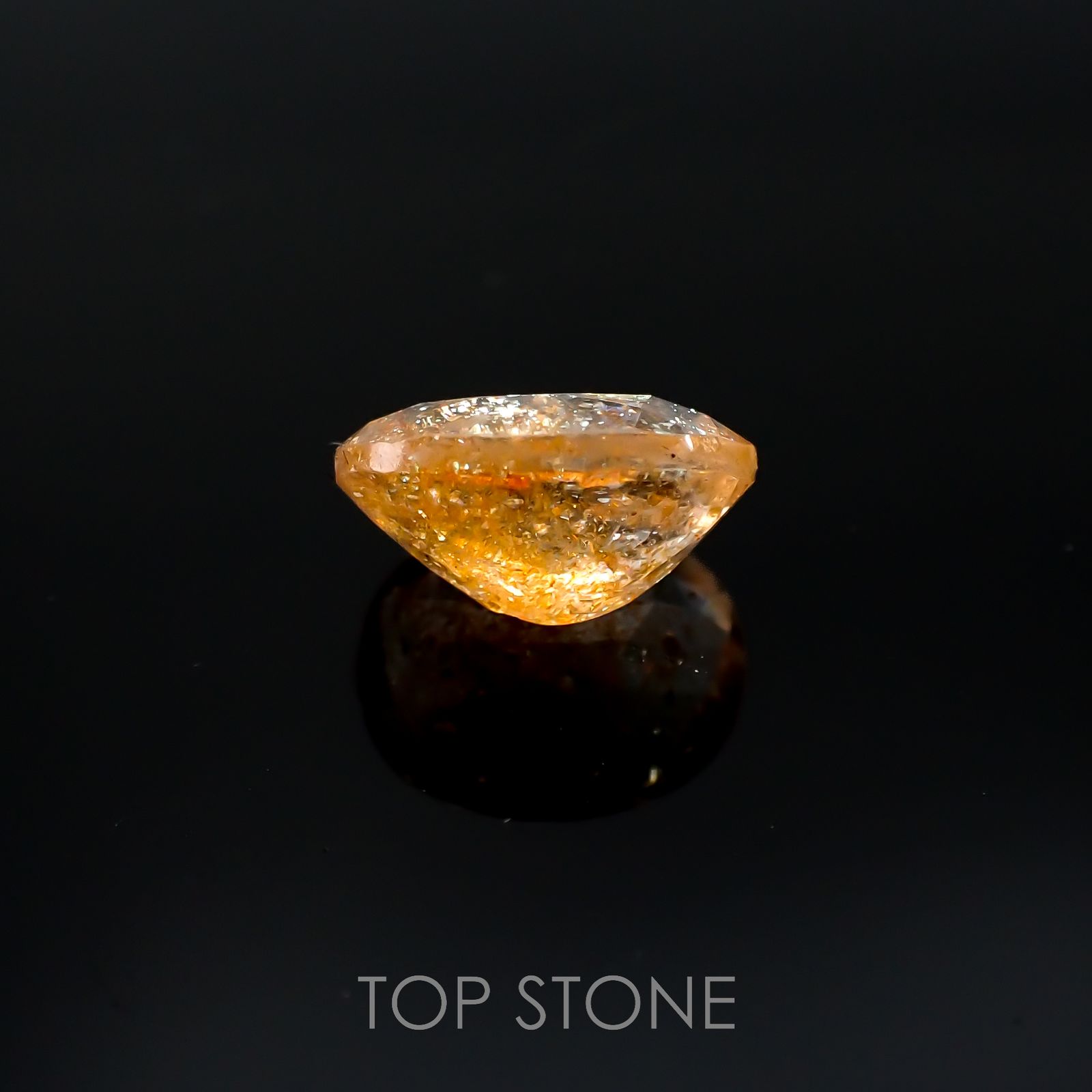 イリュージョンサンストーン インド産 2.45ct[220917578]9.9x8mm前後
