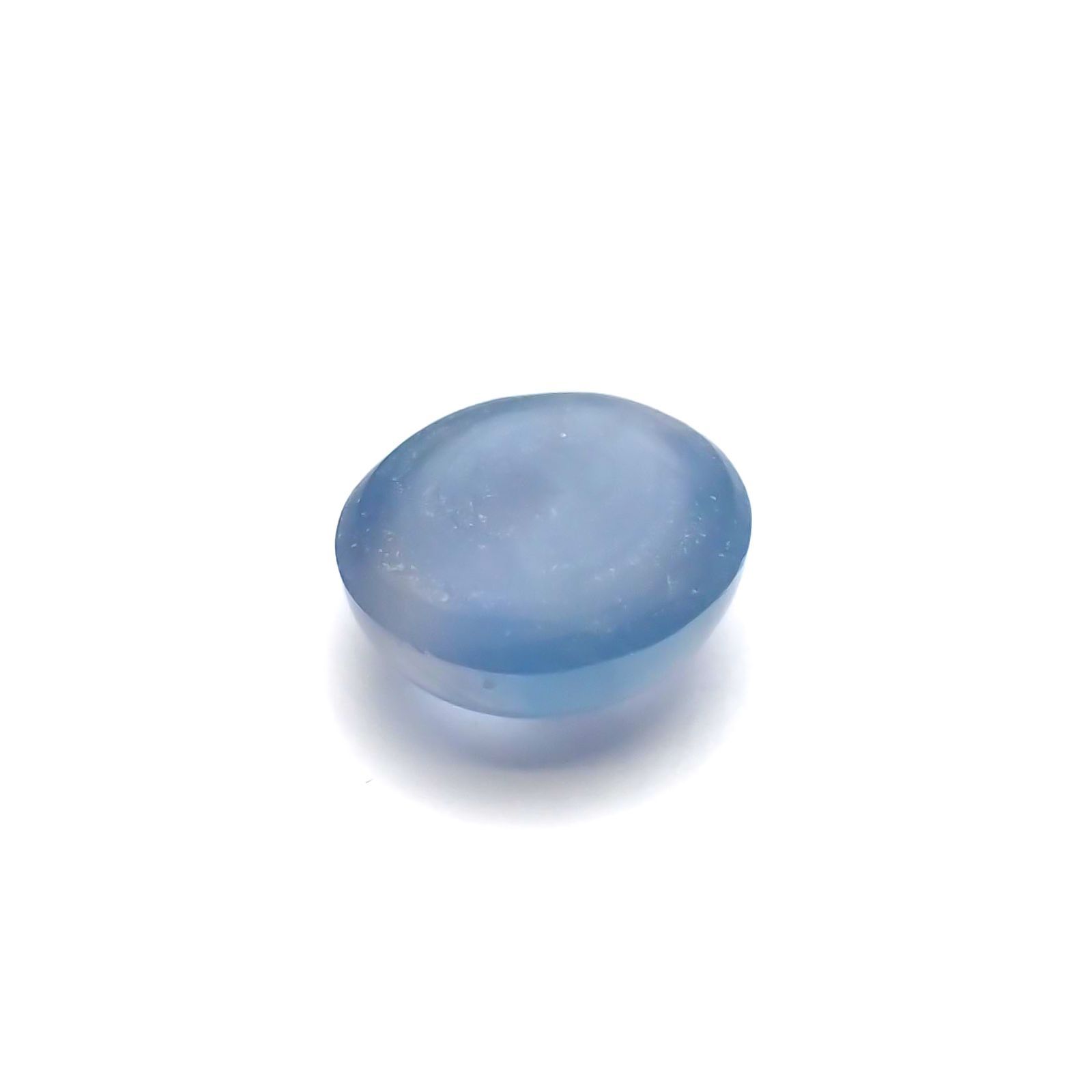 アパタイトキャッツアイ(宝石名ブルー・アパタイト・キャッツアイ)マダガスカル産 1.757ct ソ付(彩珠)[230823094]7.3x7.1mm前後