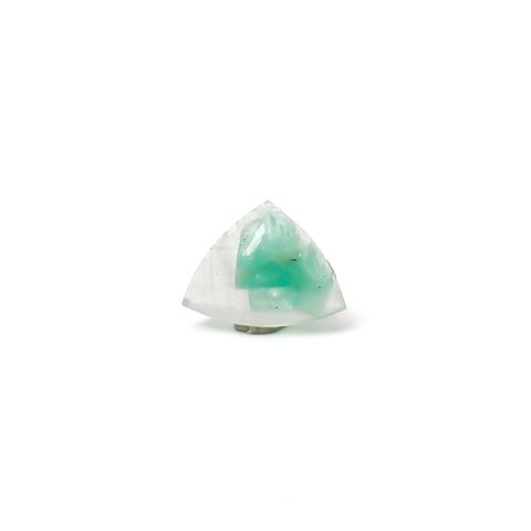エメラルドインクォーツ ブラジル産 2.46ct / 8.9x11.7mm前後 [260432037]