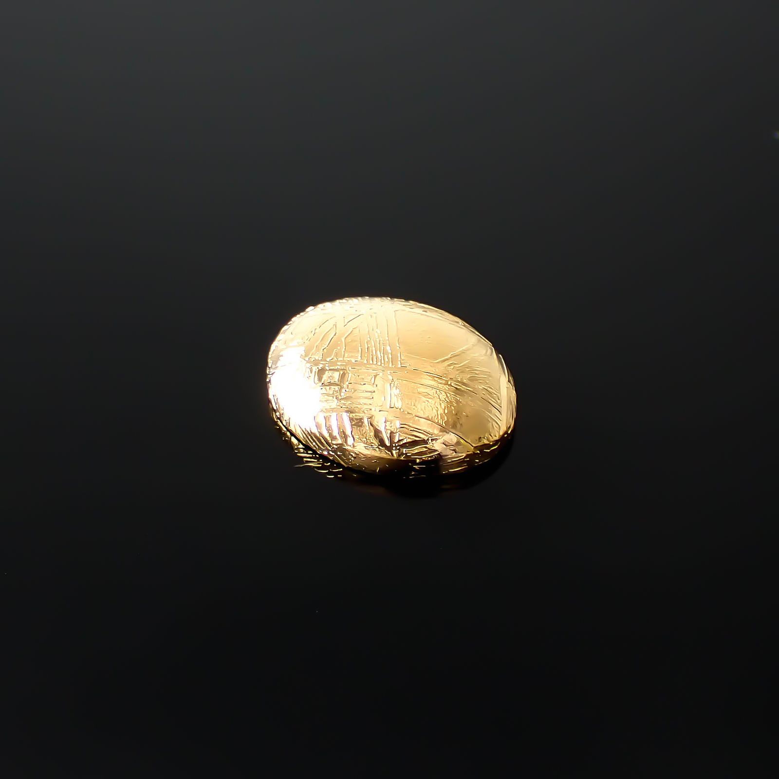 ムオニナルスタ隕石 発見地:スウェーデン 7.27ct[240125811]11.5x9.6mm前後