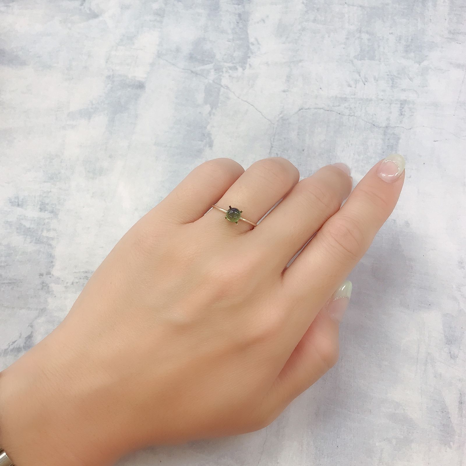 バイカラートルマリン コンゴ民主共和国/アフリカ産 0.67ct[220817344]5.2x5.1mm前後