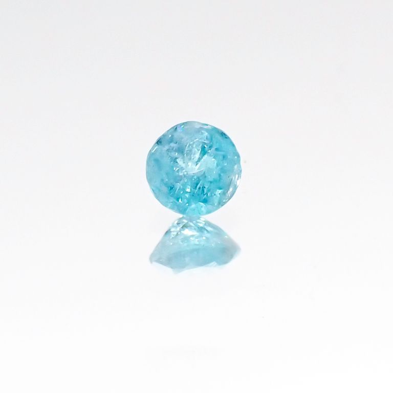 パライバトルマリン(宝石名トルマリン/別名パライバ・トルマリン) ブラジル・パライバ州バターリャ鉱山産 0.069ct 識別済[20106263]2.5×2.5mm前後