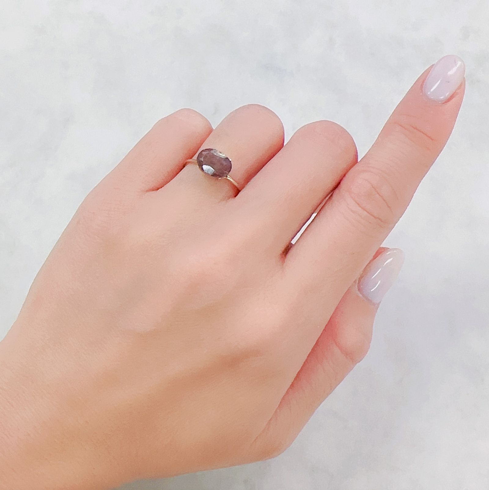 ブラッドショットアイオライト インド産 1.32ct[230622530]9x6.6mm前後