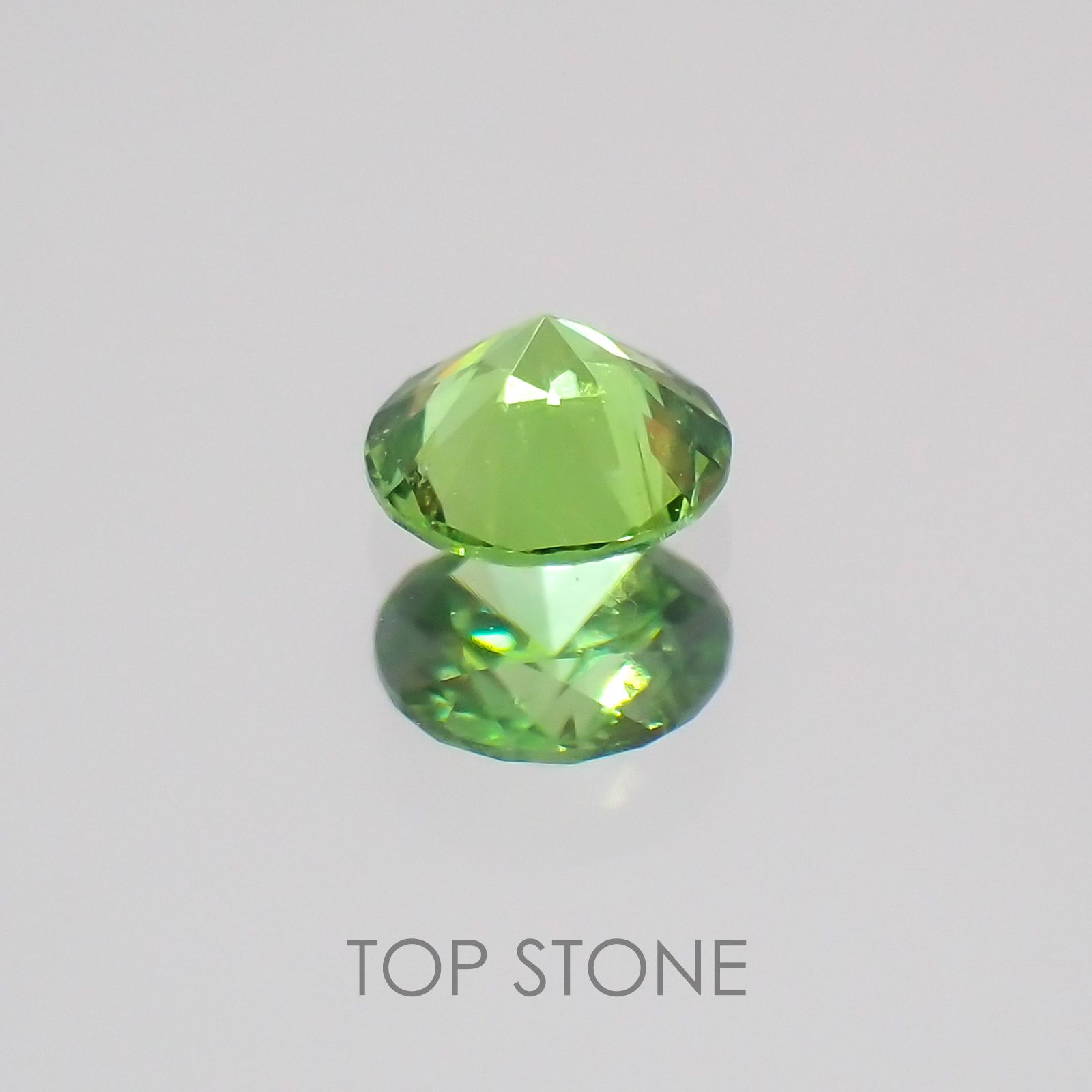 デマントイドガーネット(宝石名デマントイド・ガーネット) ロシア産 0.11ct 識別済[20063041]2.9×2.9mm前後