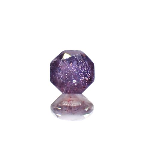 ◇オクタゴンカット◇ブラッドショットアイオライト インド産 0.55ct[230320945]5x5mm前後