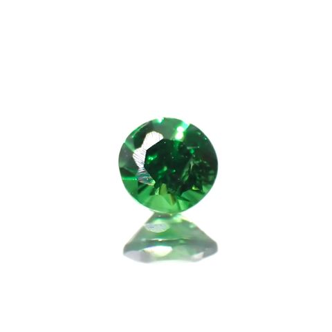 ツァボライト(宝石名グリーン グロッシュラー・ガーネット)タンザニア産 0.15ct 識別済[240226082]3.2x3.2mm前後