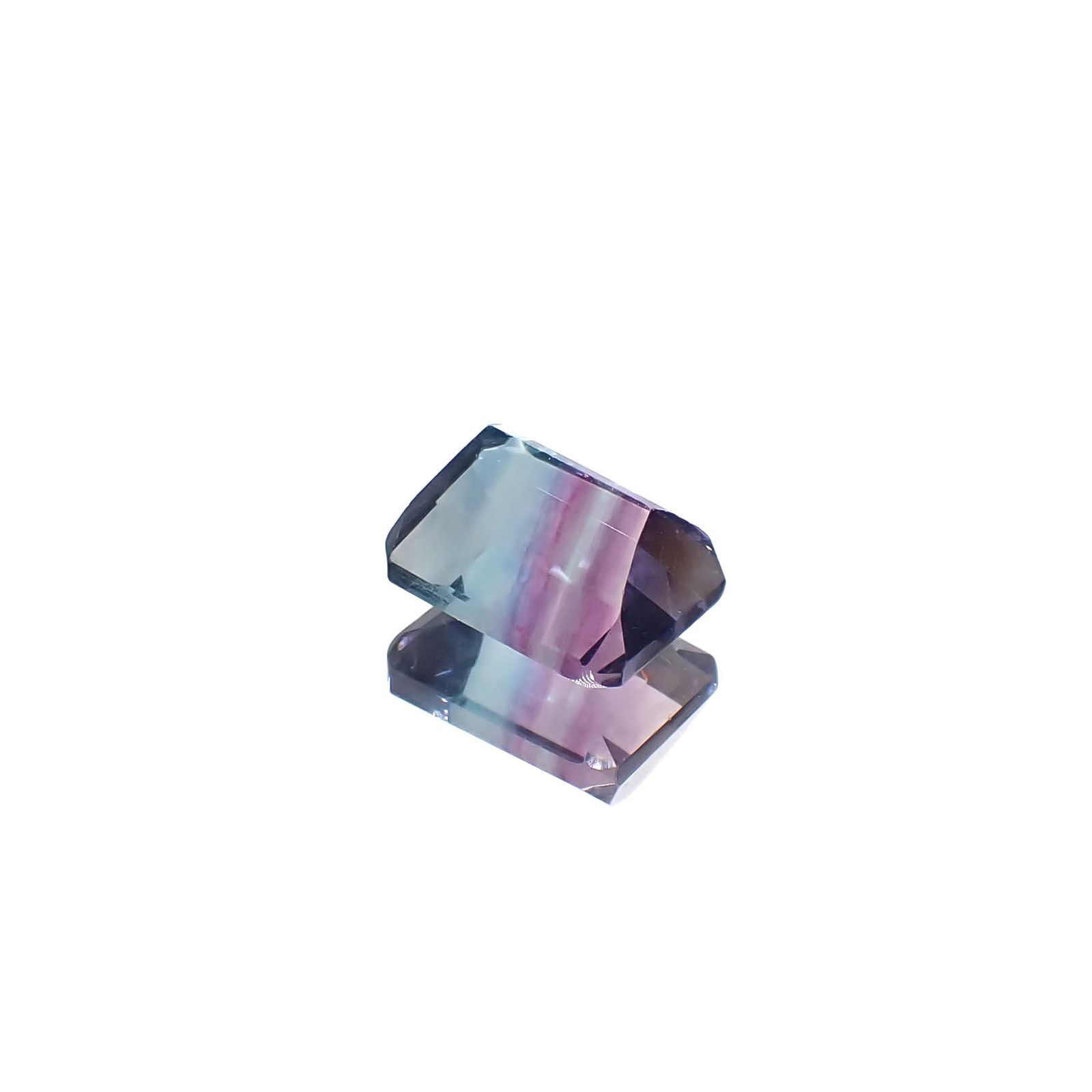 パーティカラーフローライト フルオレッセンス ブラジル産 3.13ct[240828644]8.9x7mm前後