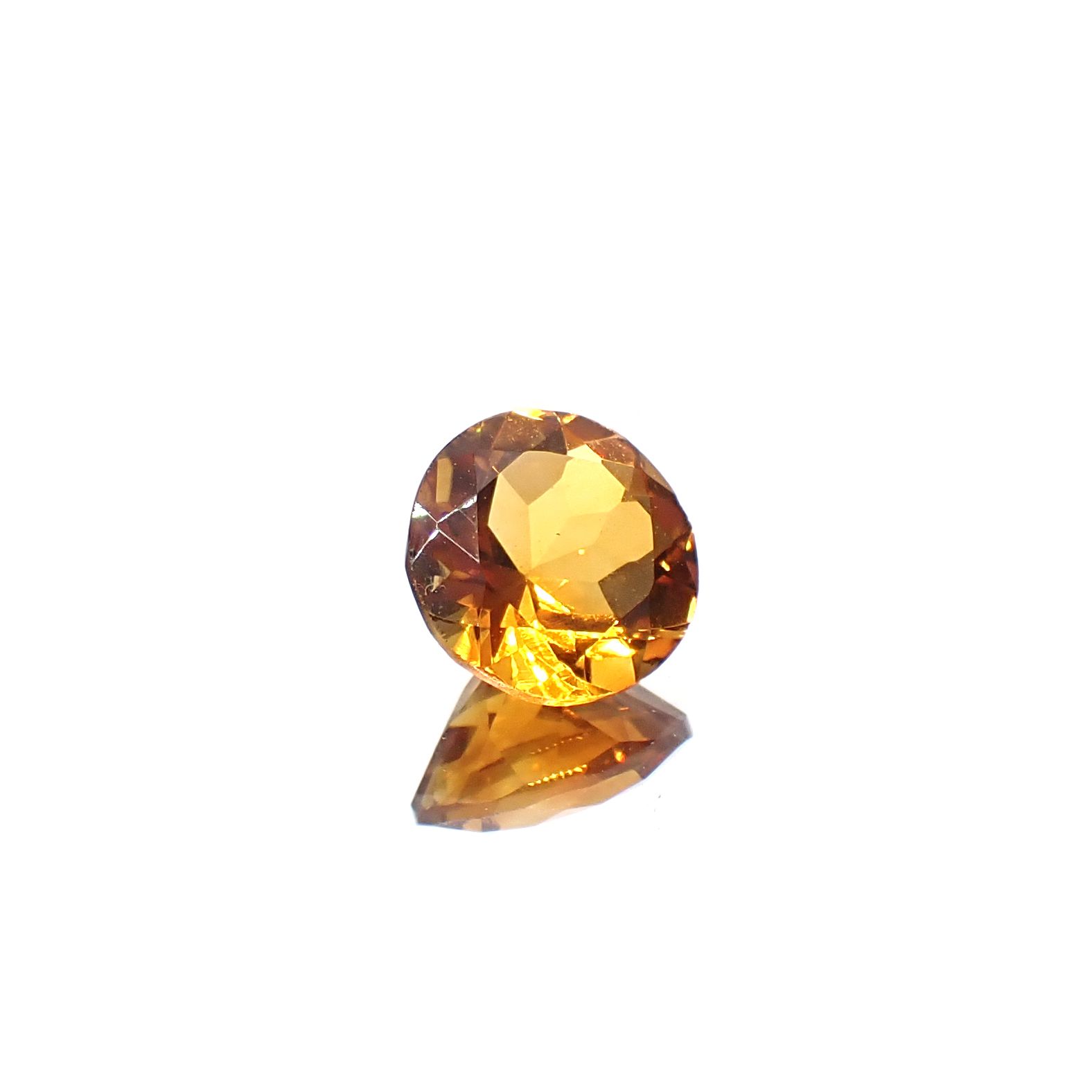 マデイラシトリン ブラジル・ミナスジェライス州産 1.59ct [250630583]8x7.9mm前後