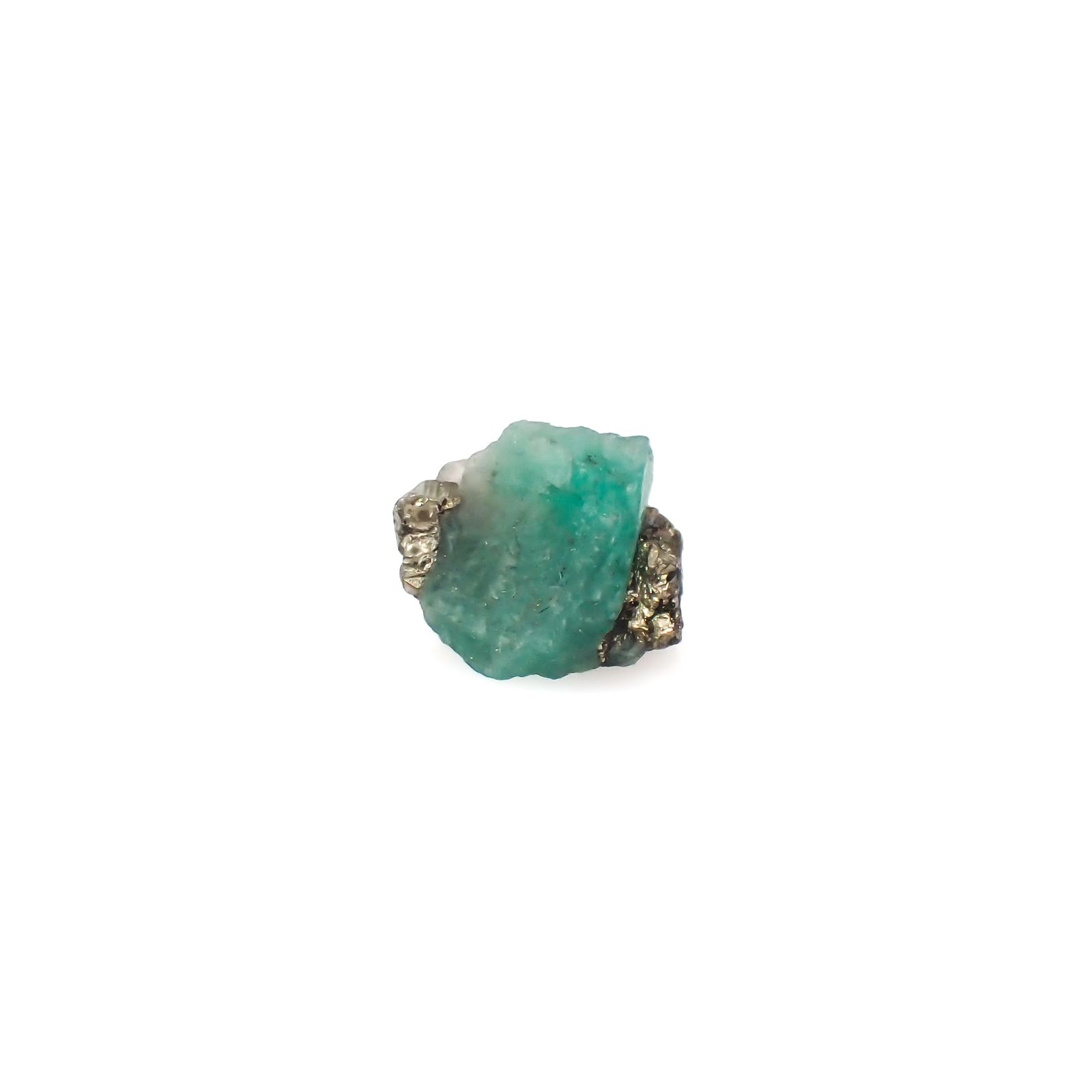 エメラルド 原石 コロンビア産 4.30ct[240427240]11.2x10.3mm前後