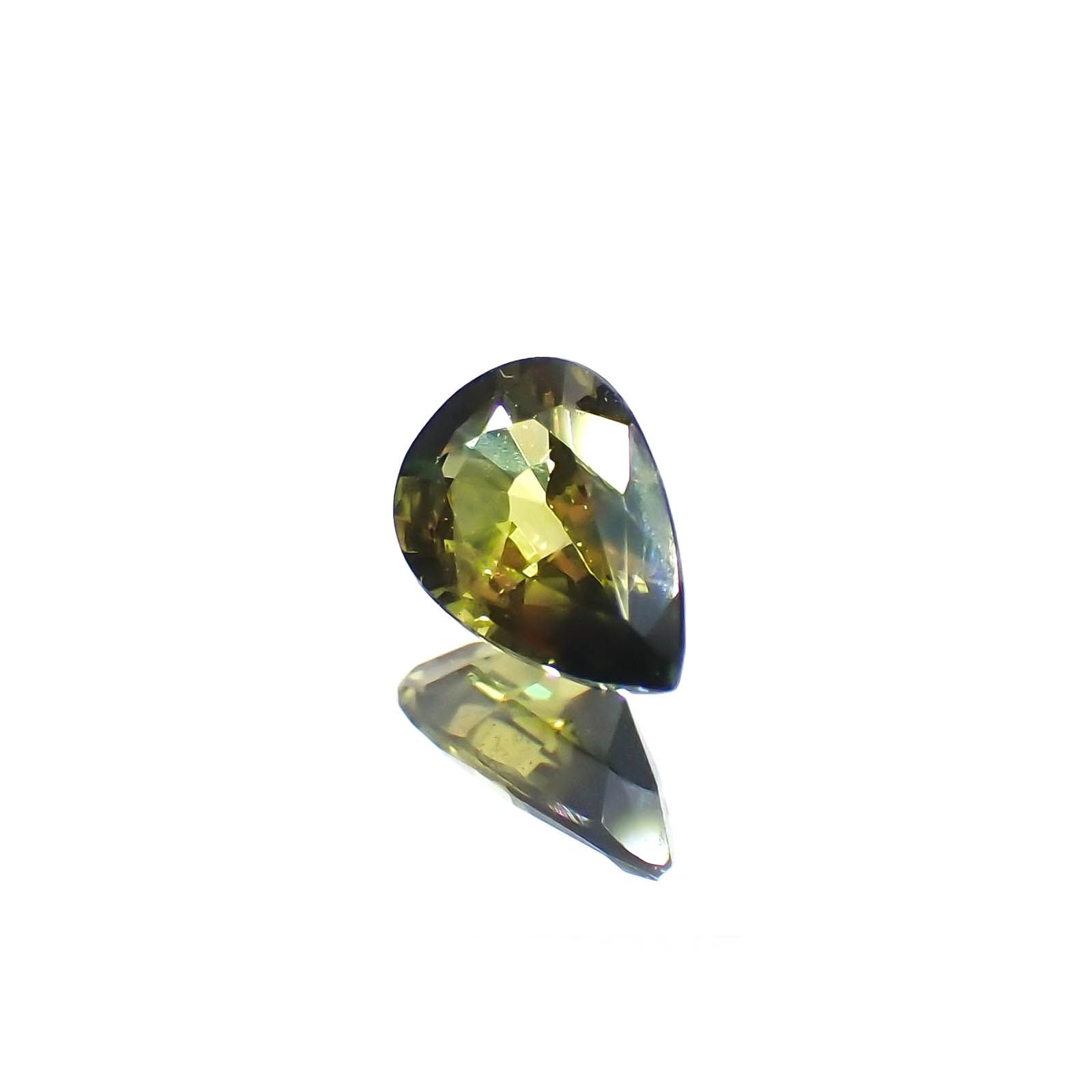 バイカラーサファイア(宝石名サファイア)マダガスカル/オーストラリア産 0.46ct 識別済[250114843]6x4mm前後