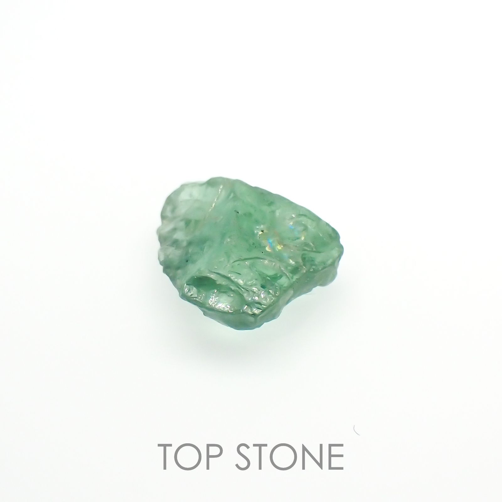 ブルーグリーンコーネルピン 原石 タンザニア産 1.60ct[221219259]9.5x7.6mm前後
