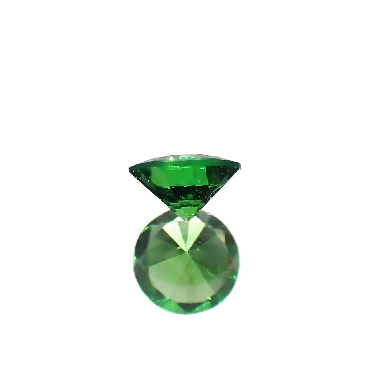 ツァボライト(宝石名グリーン グロッシュラー・ガーネット)タンザニア産 0.10ct 識別済[240226076]3.1x3.1mm前後