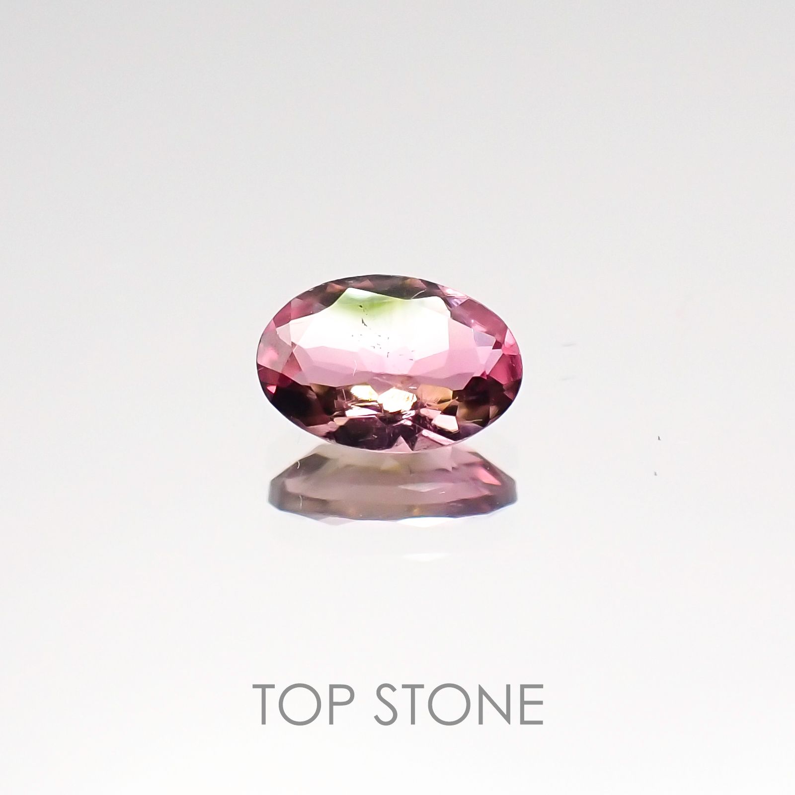 バイカラートルマリン ブラジル産 ルース 0.43ct[20117140]6.3×4.3mm前後